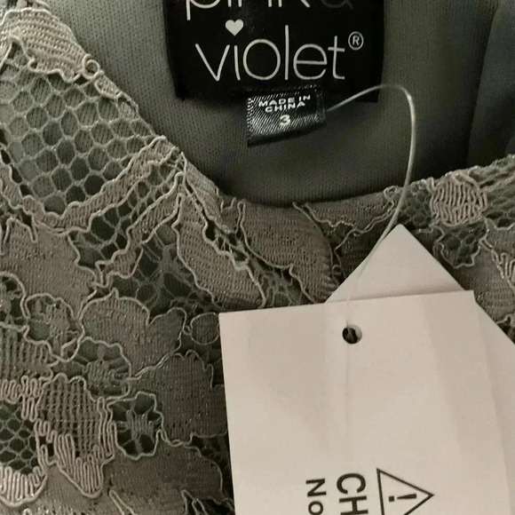 Pink & Violet Toddler Girls Sleeveless Lace Glitter Mesh Dress Size 2, 3, 5 & 6 - Picture 5 of 5